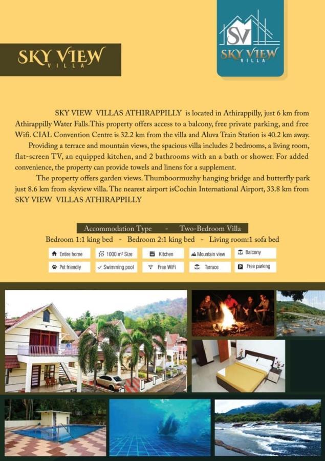 Skyview Villa Athirappilly Exterior photo